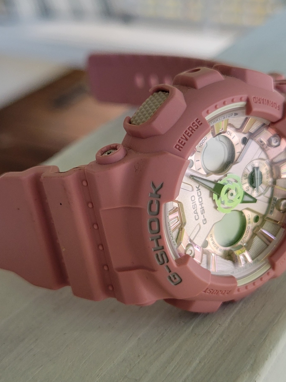 Casio G-Shock Pink Resin Analog-Digital Watch